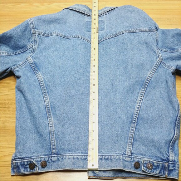 Vintage Levi's Jacket Mens‎ S Trucker Blue Denim Button Up Made in Canada 75525 - Picture 7 of 10